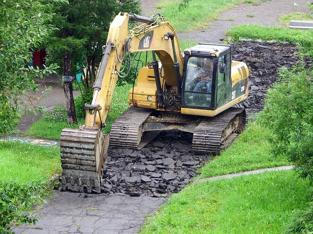 Fichier email des travaux d'asphalte, goudron et bitume